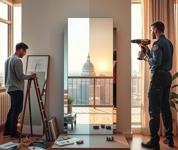 Lustra na wymiar w Warszawie: pomiar samemu czy usługa z montażem?