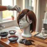 męskie peruki z włosów naturalnych