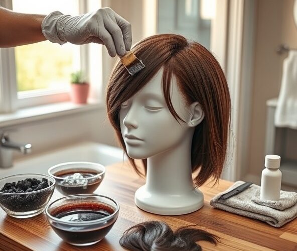 Czy męskie peruki z włosów naturalnych można farbować w domu?