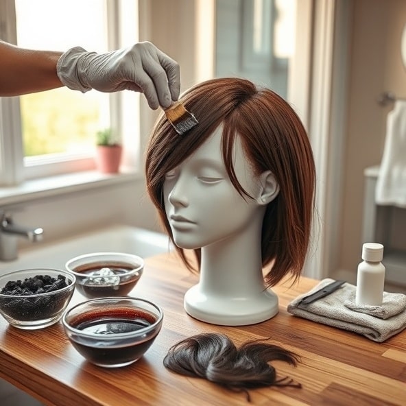 męskie peruki z włosów naturalnych