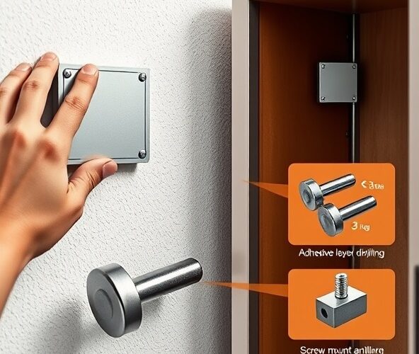 Czy magnesy płytkowe 3 kg można montować bez wiercenia?