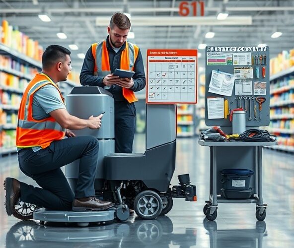 Jak ustalić harmonogram przeglądów maszyny do czyszczenia posadzki?