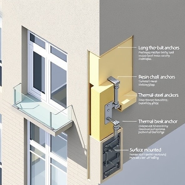 mocowanie balustrady francuskiej