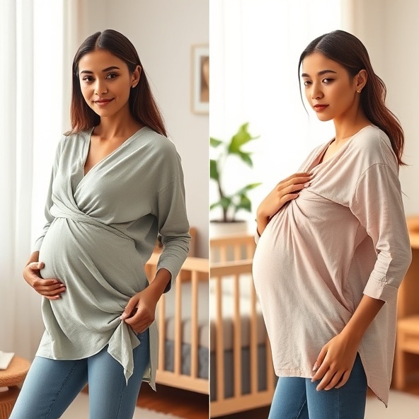 muślinowa koszula do karmienia