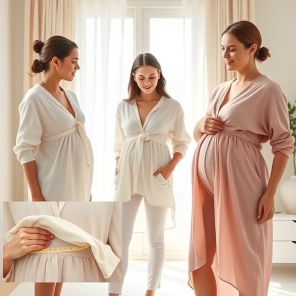 muślinowa koszula do karmienia