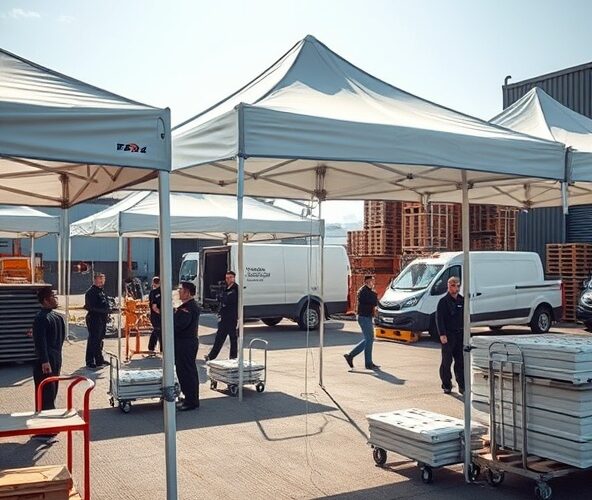 Jakie namioty ekspresowe 3×3 z aluminium skrócą montaż w wypożyczalni?