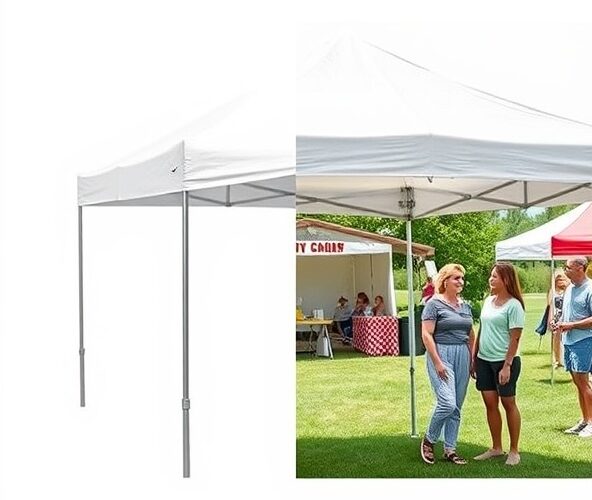 Jak kadrować zdjęcia namiotów expresowych do reklam na Facebooku?