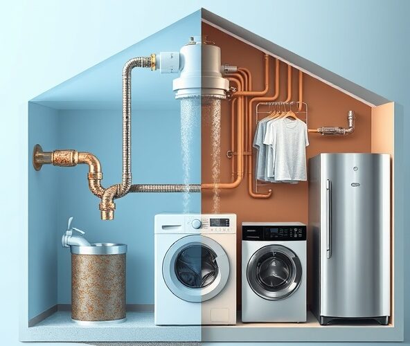 Odżelazianie wody: jaki filtr na Fe 2 mg/l ochroni pralkę i bojler?