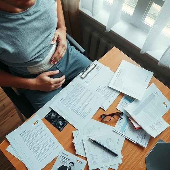odszkodowanie za uszkodzenie brzucha