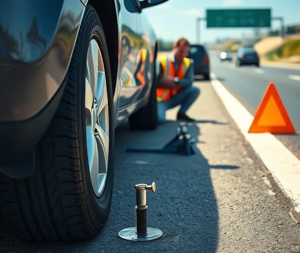 Opona przebita w trasie: jak szybko rozpoznać i uniknąć awarii?
