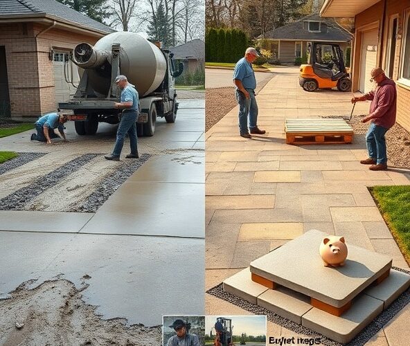 Czy płytki chodnikowe prefabrykowane obniżą koszty podjazdu?