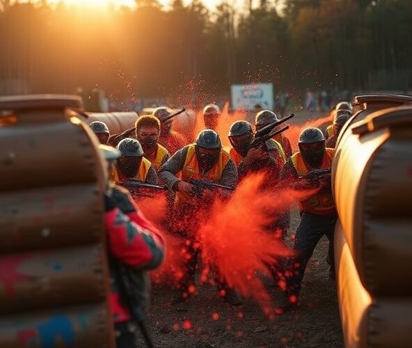 Gdzie zorganizować paintball w Uniejowie dla firm z noclegiem?