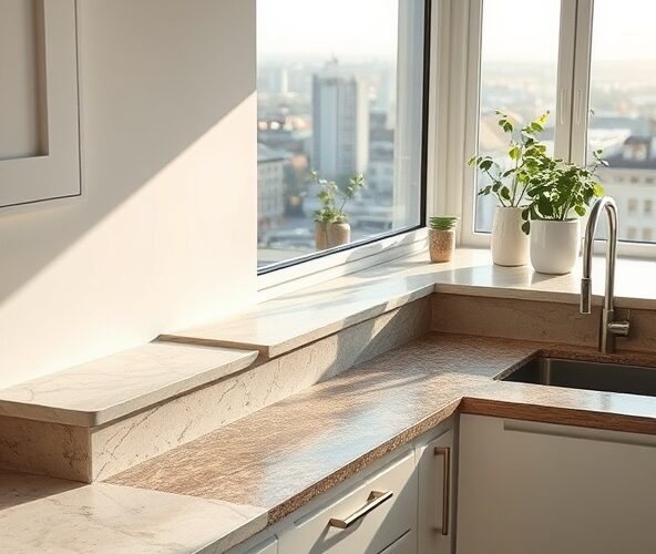Jakie parapety z kamienia naturalnego w Warszawie wybrać do kuchni?