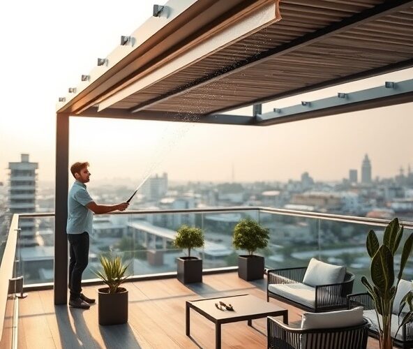 Czy pergole aluminiowe w Warszawie z ruchomymi lamelami ułatwią mycie?