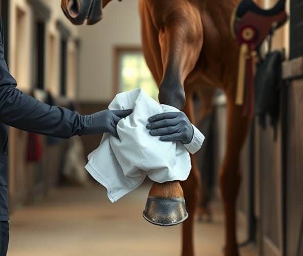 Czy zimne okłady w pielęgnacji koni 48h po skokach są bezpieczne?