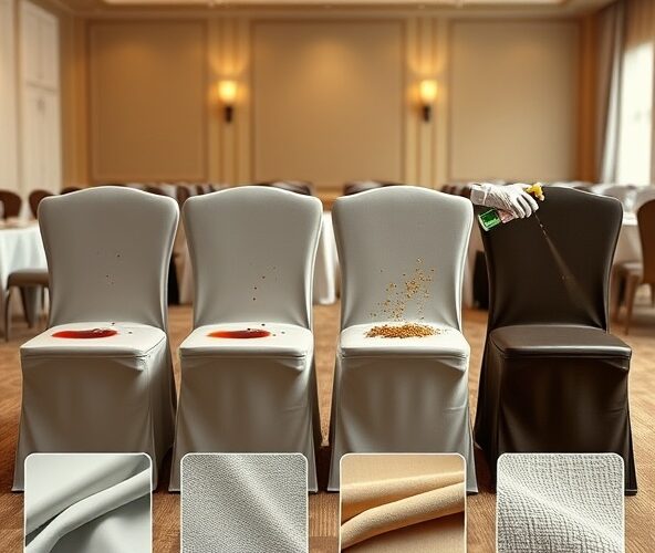 Który materiał pokrowca na krzesło bankietowe najłatwiej czyścić?
