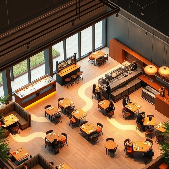 projektowanie wnętrz restauracji