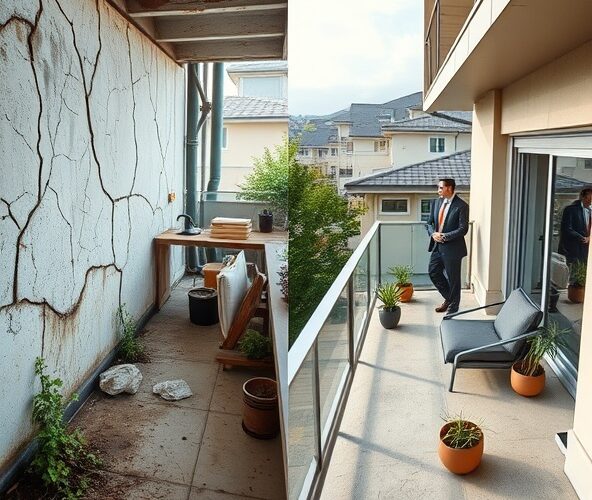 Czy renowacja betonu balkonu przed sprzedażą podniesie jego wartość?