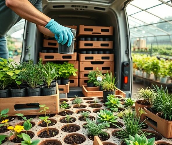 Jak właściciel szkółki roślin ozdobnych powinien zabezpieczyć sadzonki do transportu?