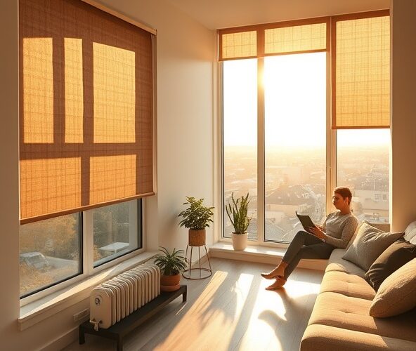 Rolety materiałowe we Woli — ile oszczędzą mieszkańcom ostatniego piętra?