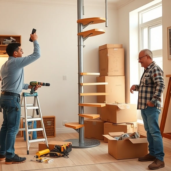 schody kręcone montaż