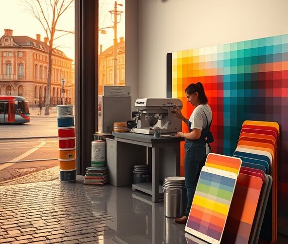 Gdzie w Warszawie znaleźć sklep farby z mieszalnią kolorów?