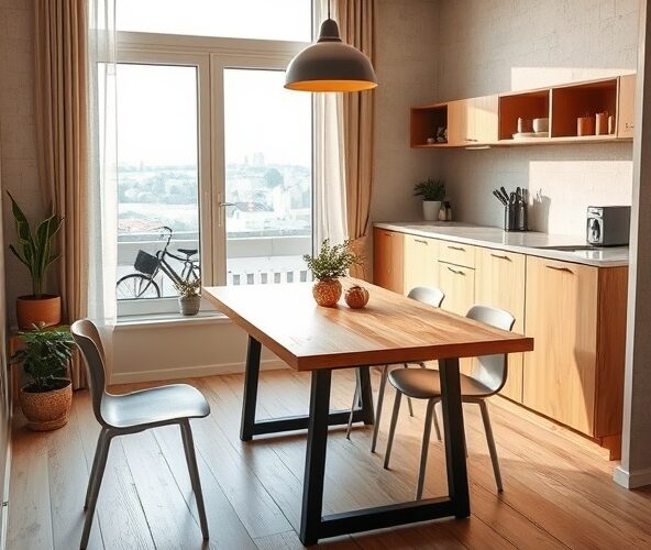 Jak wybrać stoły rozkładane na zamówienie w Warszawie do kawalerki z aneksem kuchennym?