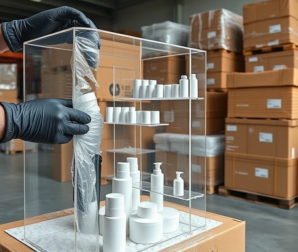 Jak zabezpieczyć stojaki z plexi na kosmetyki podczas wysyłki?