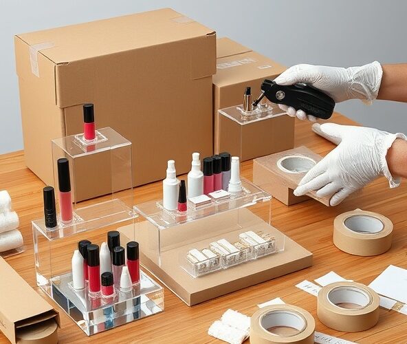 Jak zabezpieczyć stojaki z plexi na kosmetyki podczas wysyłki?