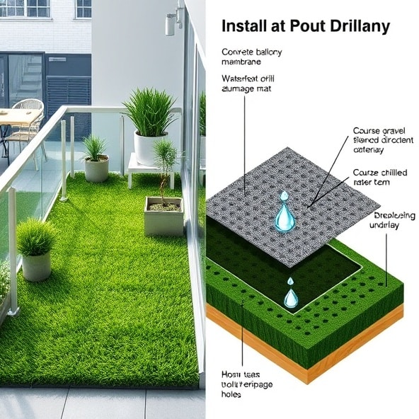 sztuczna trawa na balkon