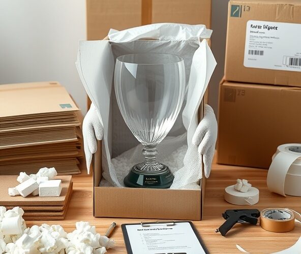 Trofea kryształowe sprzedawcom: jak pakować kurierem krajowym, aby uniknąć reklamacji?