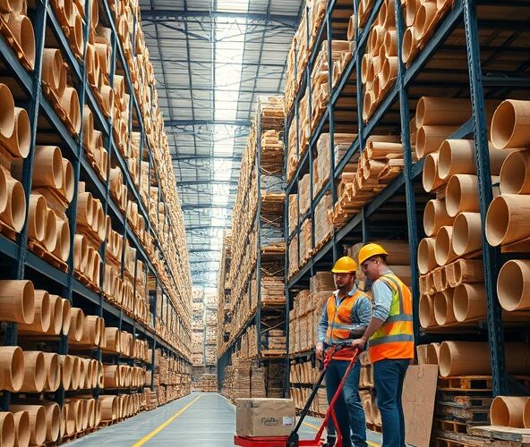 Jak przechowywać okrągłe tuleje papierowe dla początkujących magazynierów, oszczędzając miejsce?