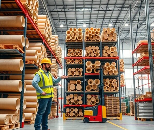 Jak przechowywać okrągłe tuleje papierowe dla początkujących magazynierów, oszczędzając miejsce?