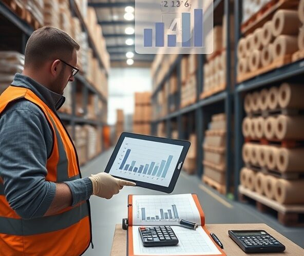 Jak obliczyć miesięczny minimalny zapas magazynowy tulei papierowej dla magazyniera?