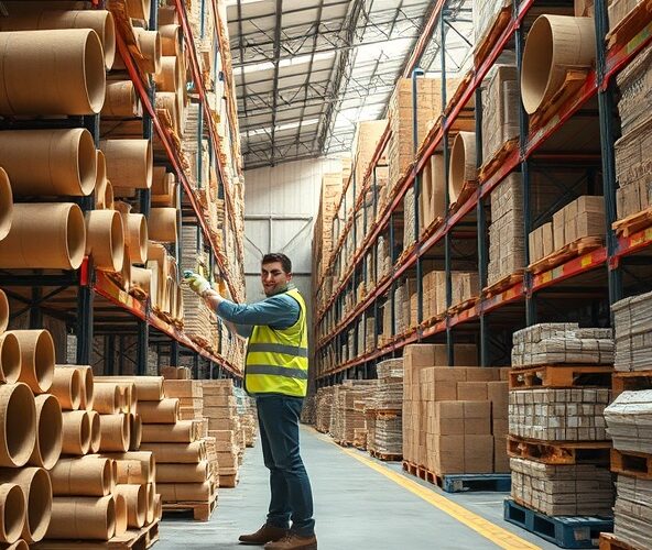 Jak przechowywać okrągłe tuleje papierowe dla początkujących magazynierów, oszczędzając miejsce?