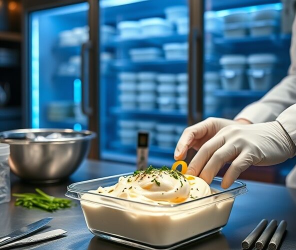 Jak przedłużyć świeżość twarożku na słono w restauracji?