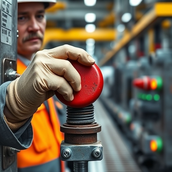 wyłącznik bezpieczeństwa grzybek