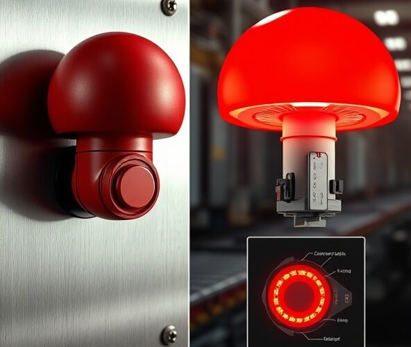 Czy wyłącznik bezpieczeństwa grzybek powinien mieć podświetlenie?