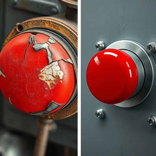 wyłącznik bezpieczeństwa grzybek