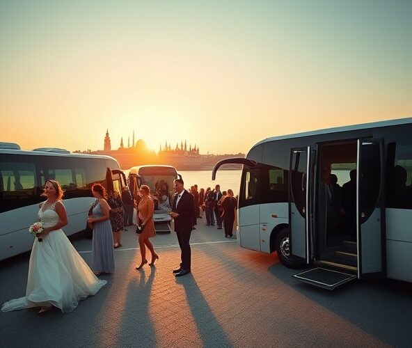 Jak zaplanować wynajem autokarów w Warszawie na wesele 120 osób?