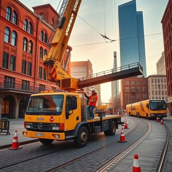 wynajem dźwigów łódź