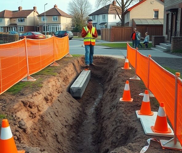 Czy zabezpieczenie wykopów na działce prywatnej chroni sąsiadów?