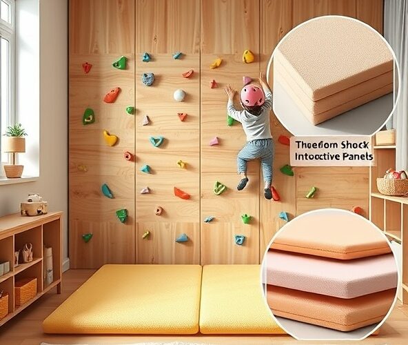 Jak ochronić panele pod ścianką wspinaczkową do domu dla dzieci?