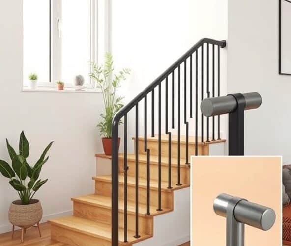 Balustrady schodowe metalowe wewnętrzne w małym mieszkaniu: jak wybrać model, który zwiększy bezpieczeństwo i nie przytłoczy wnętrza?