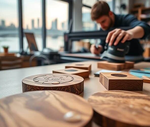 Jak wybrać druk na drewnie w Warszawie, by upominki B2B były trwałe?