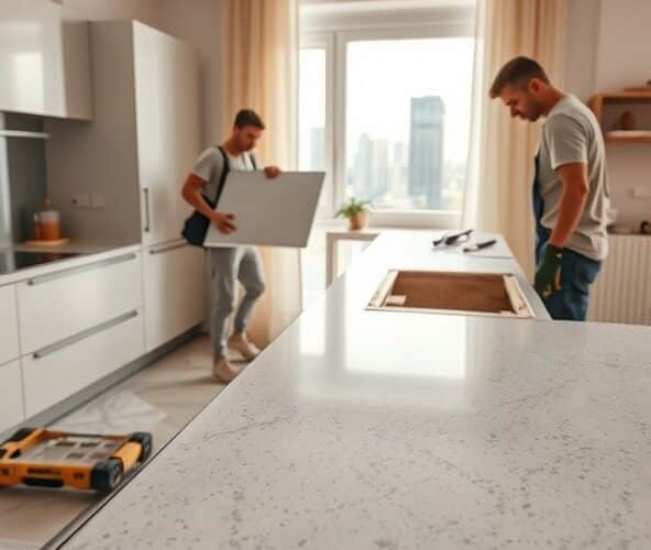 Czy montaż blatu kuchennego w Warszawie obejmuje wywóz starego blatu?