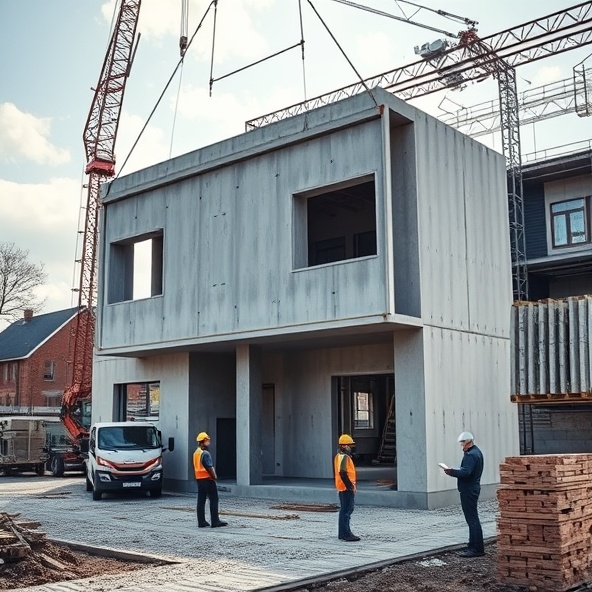 prefabrykowane ściany żelbetowe