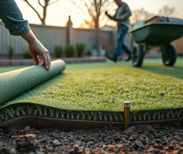 Jak ułożyć trawę z rolki w Lublinie na glinie, żeby później mniej ją podlewać?