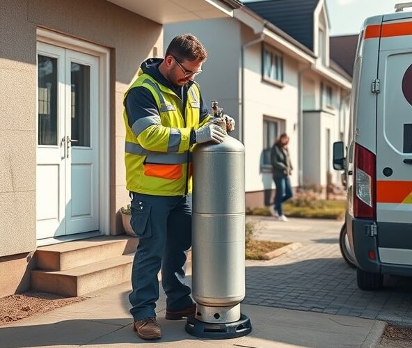 Jak bezpiecznie zlecić wymianę butli gazowych w Wawrze?