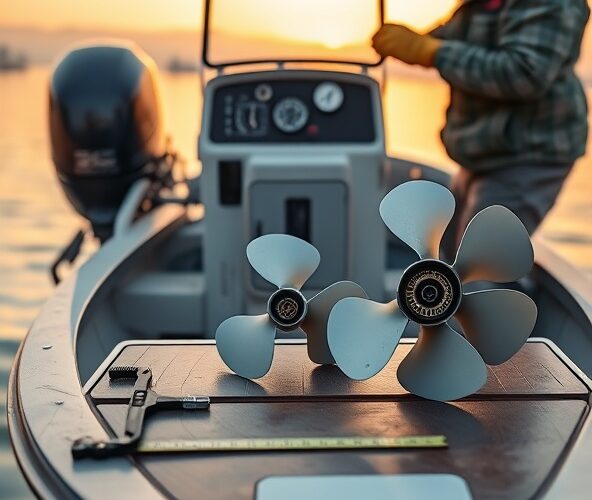 Jak dobrać śrubę do silnika zaburtowego 40–60 KM, żeby zmniejszyć spalanie na łodzi wędkarskiej?